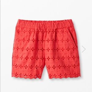 NWOT Hanna Andersson cotton eyelet shorts